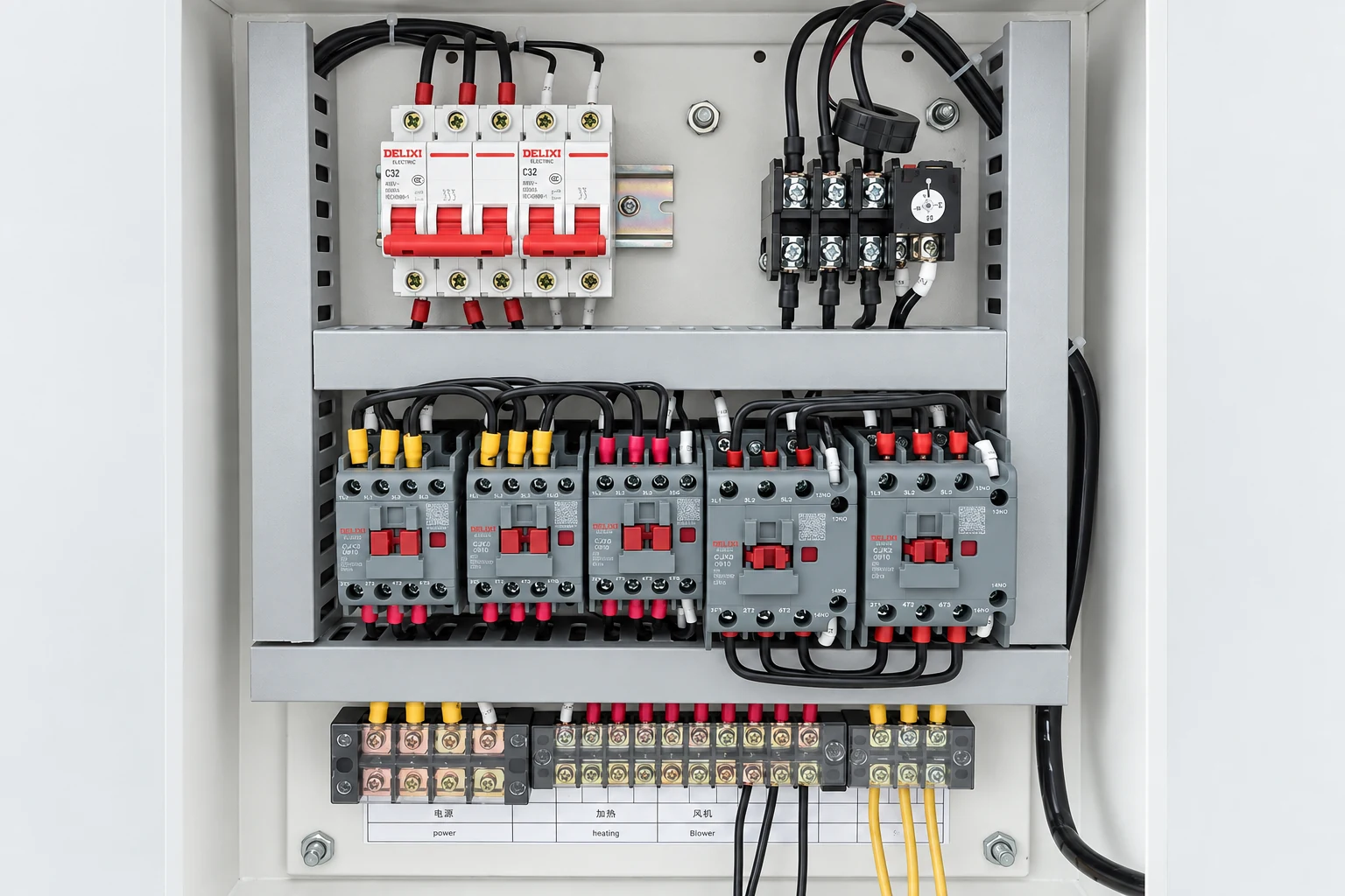 Electrical cabinet interior