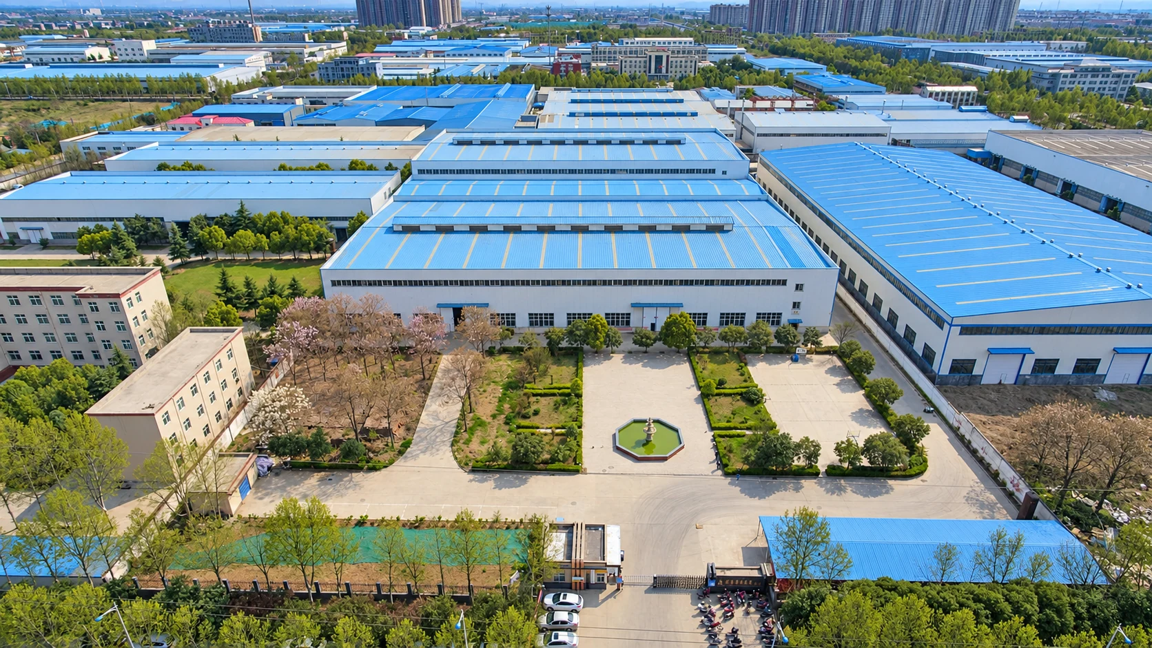Factory aerial presentation